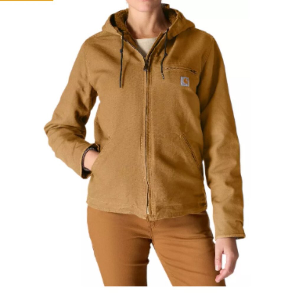 Carhartt Women's Washed Duck Sherpa Lined Jacket